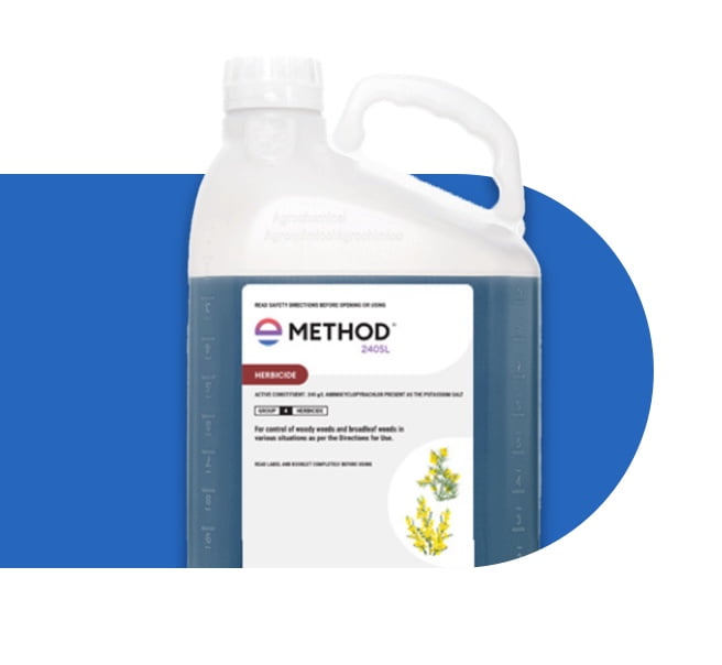 A jug of Method 240SL herbicide.